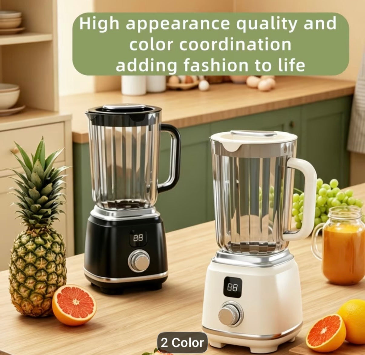 Blender and juicer with 10 blades
