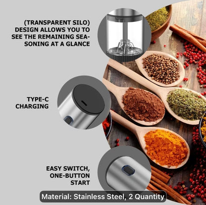 Rechargeable Salt and Pepper grinders